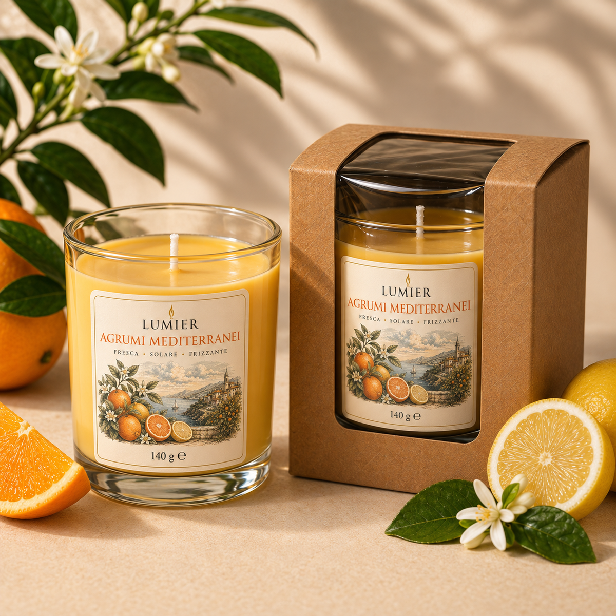 Agrumi Mediterranei – Candela Profumata agli Agrumi | LUMIER