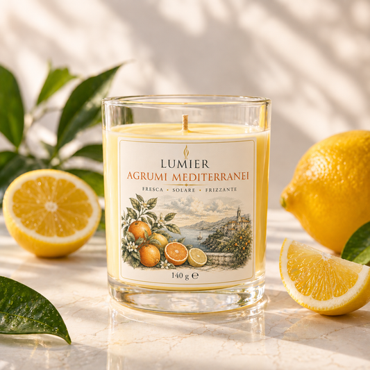 Agrumi Mediterranei – Candela Profumata agli Agrumi | LUMIER