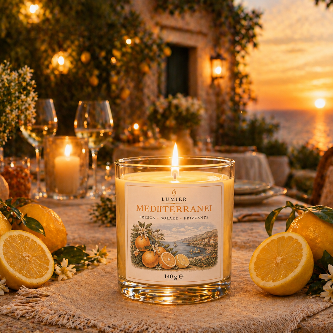 Agrumi Mediterranei – Candela Profumata agli Agrumi | LUMIER