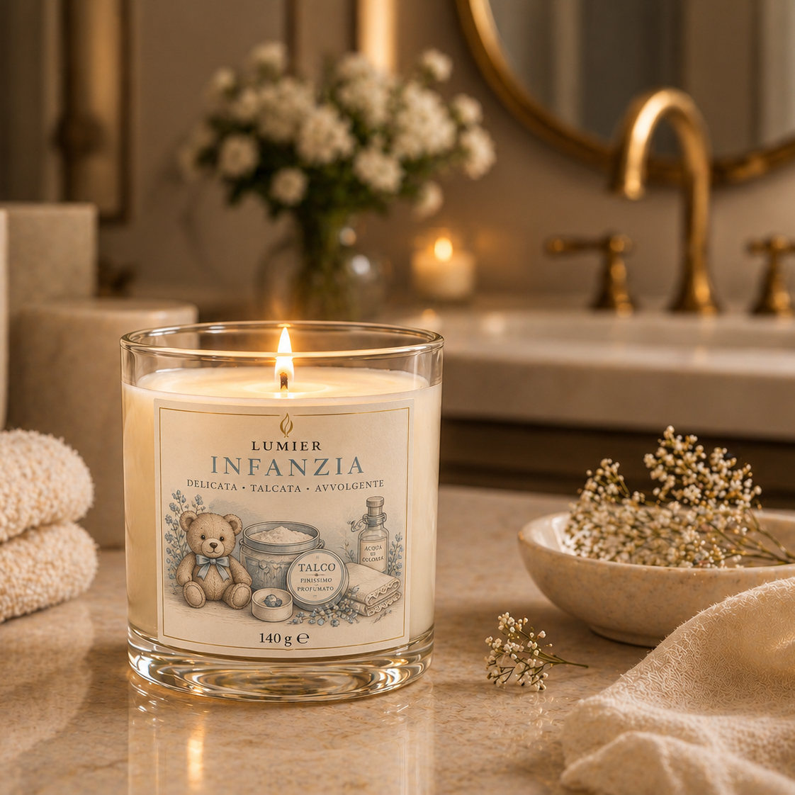 Infanzia – Candela Profumata alla Lavanda e Vaniglia | LUMIER