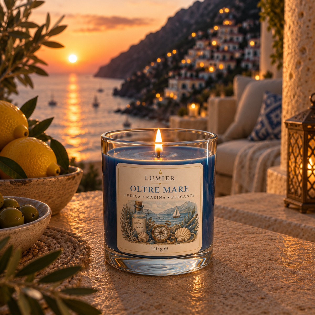Oltremare – Candela Profumata alle Note Marine | LUMIER
