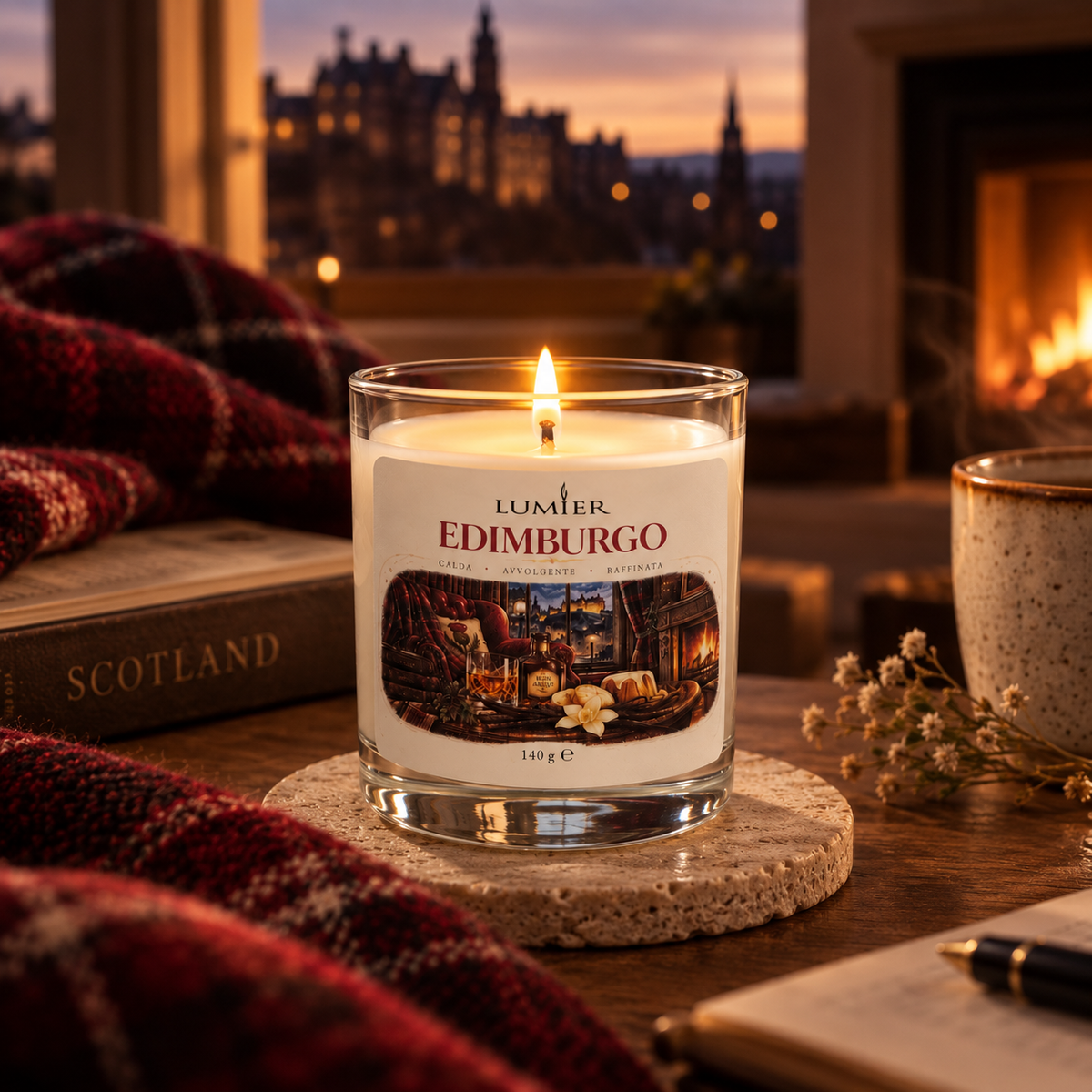 Edimburgo – Candela Profumata Calda e Avvolgente | LUMIER