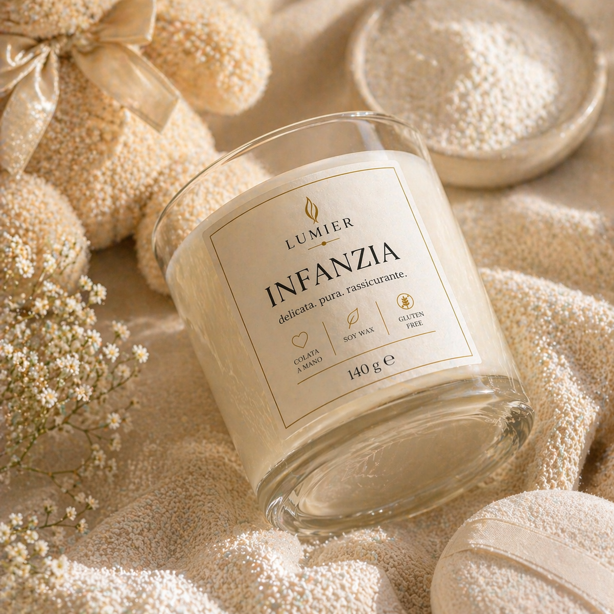 Infanzia – Candela Profumata alla Lavanda e Vaniglia | LUMIER