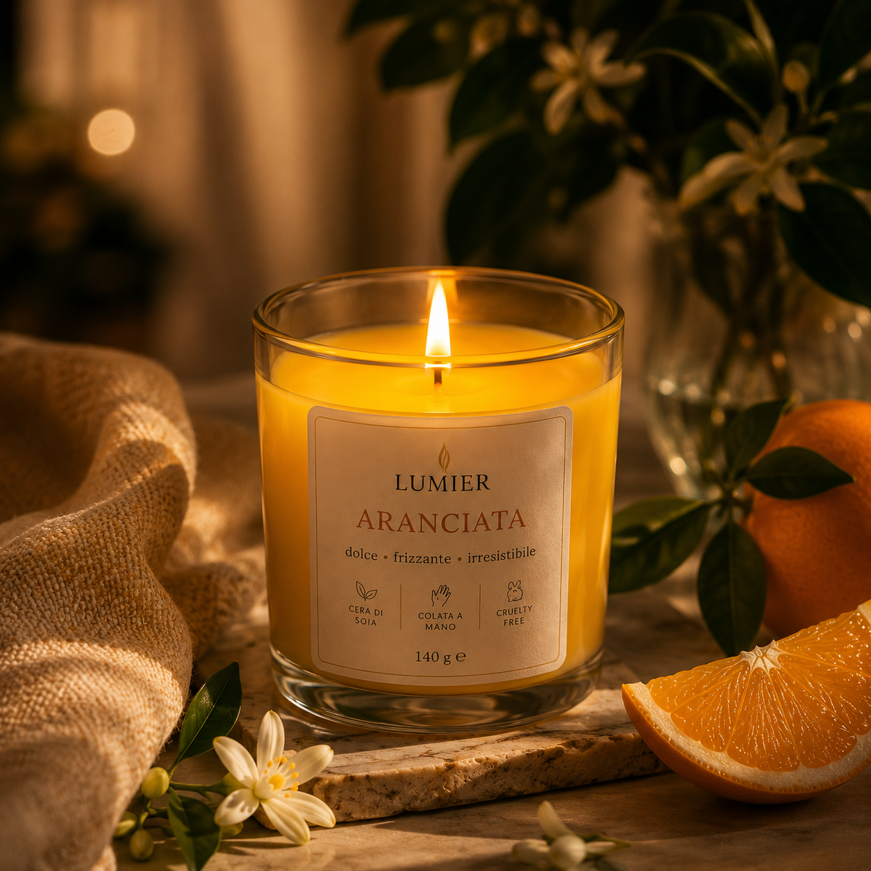 Aranciata – Candela Profumata al Mango e Agrumi | LUMIER