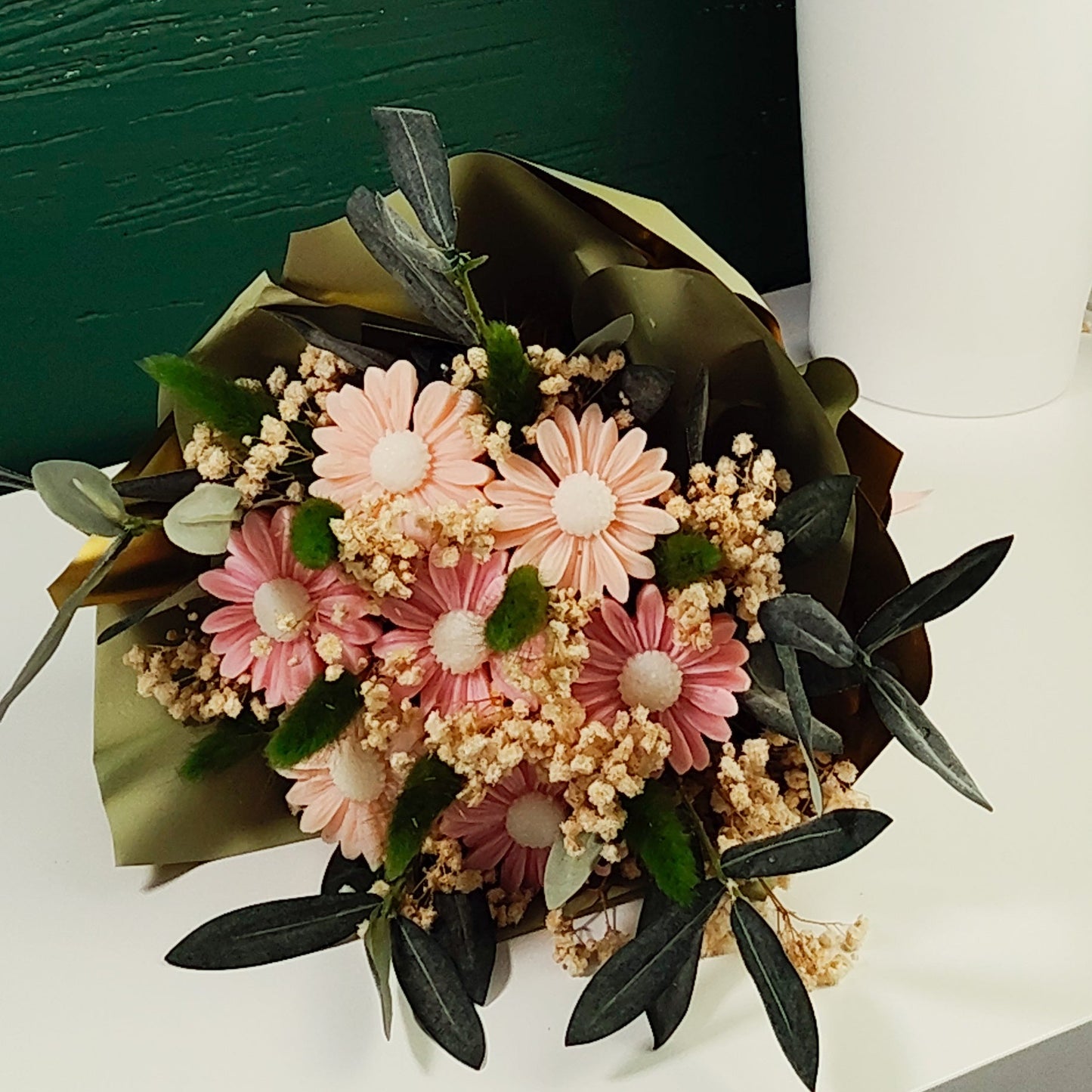 Bouquet in Cera Naturale di Oliva Margherita – LUMIER