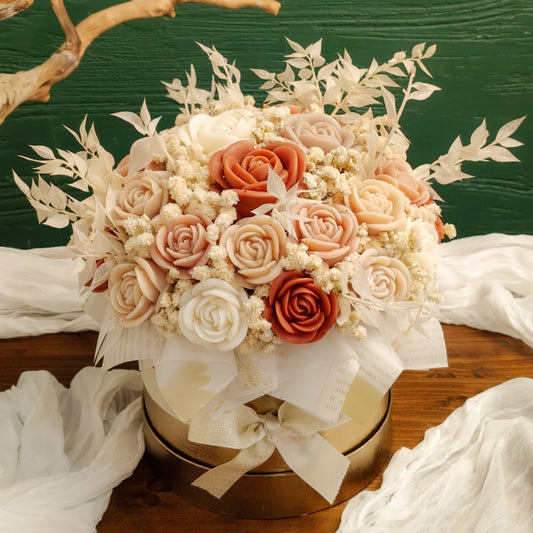 🌸 Bouquet Ambrée – Fiori di Cera Fatti a Mano | LUMIER