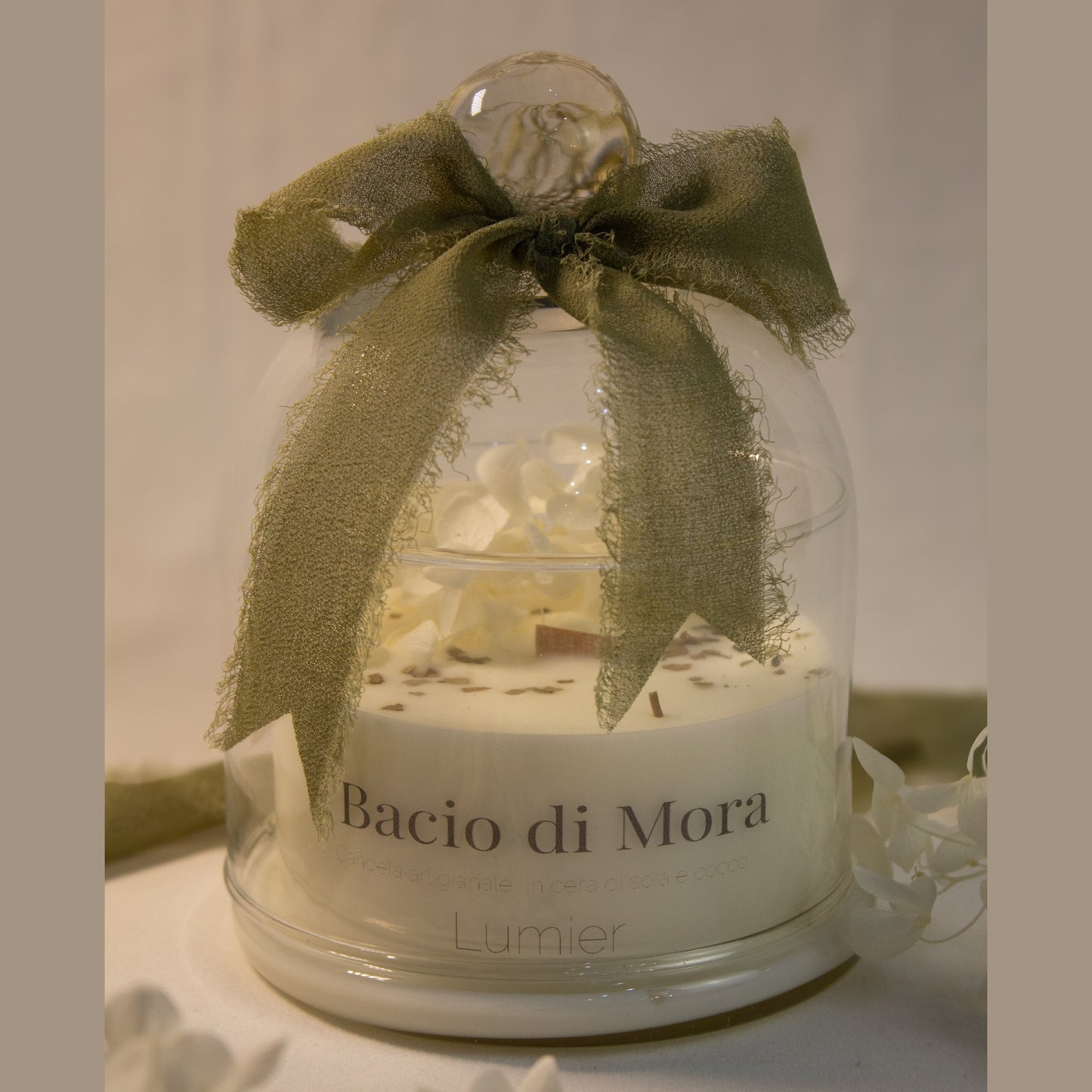 Candela profumata sotto campana di vetro - Lumier enclos