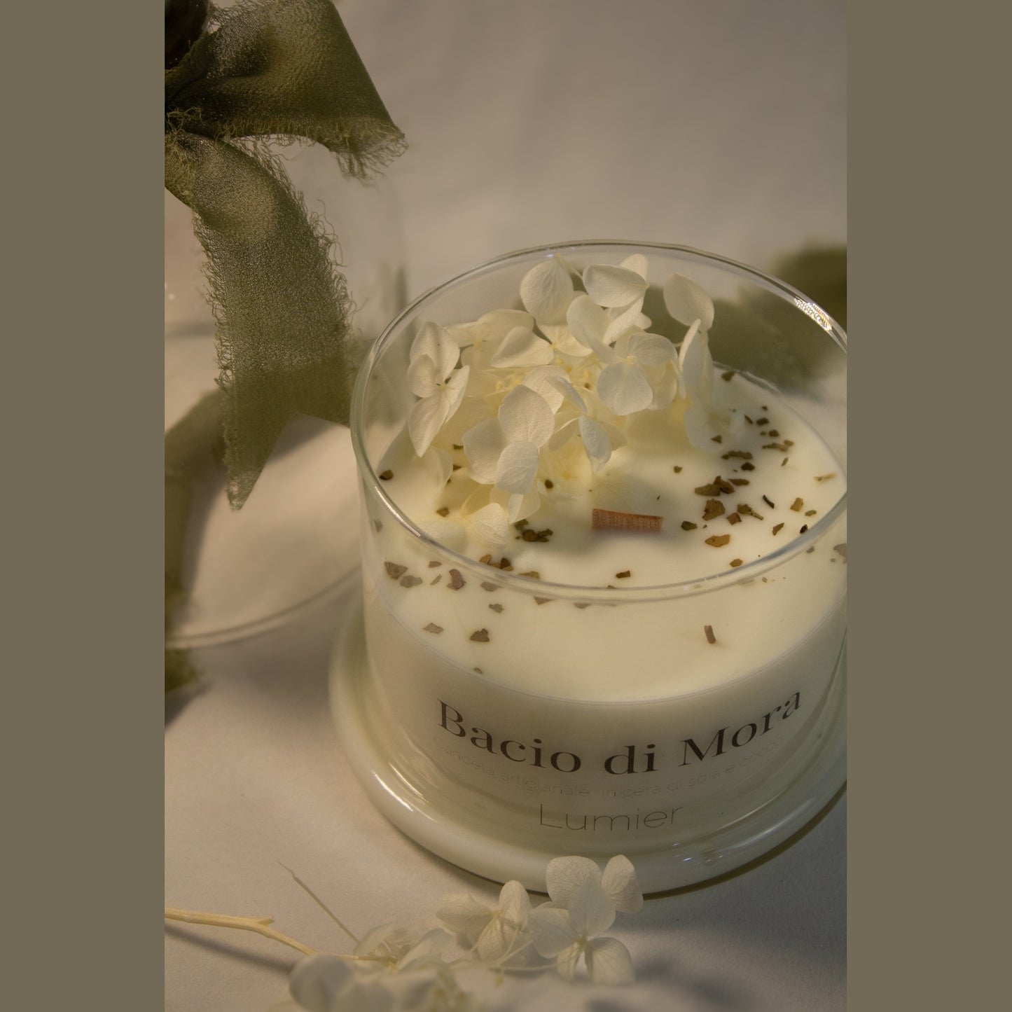 Candela profumata sotto campana di vetro - Lumier enclos