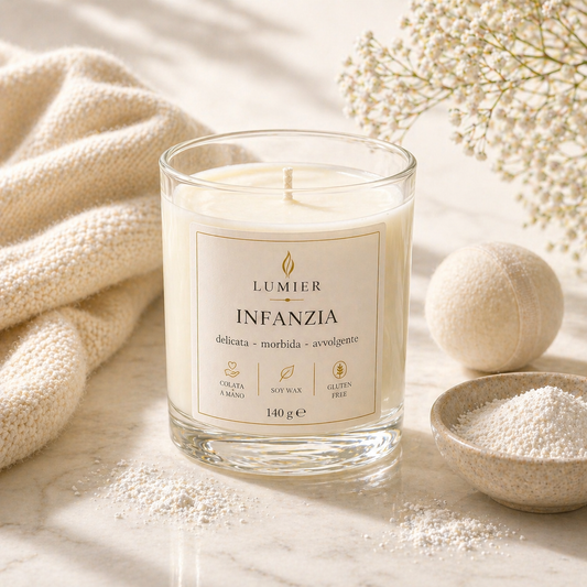 Infanzia – Candela Profumata alla Lavanda e Vaniglia | LUMIER