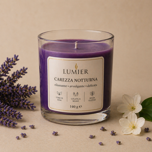 Carezza Notturna – Candela Profumata alla Lavanda | LUMIER