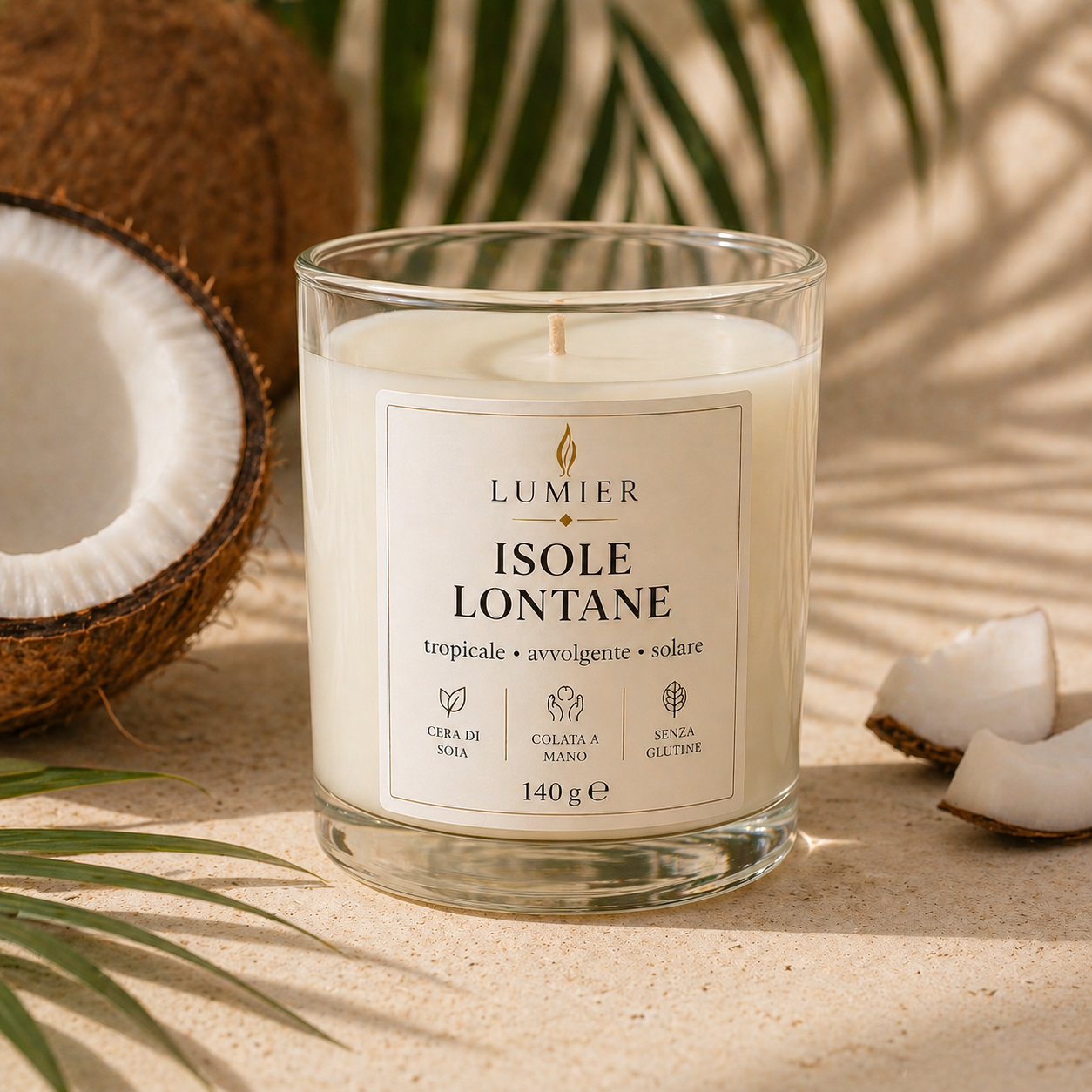 Isole Lontane – Candela Profumata al Cocco | LUMIER