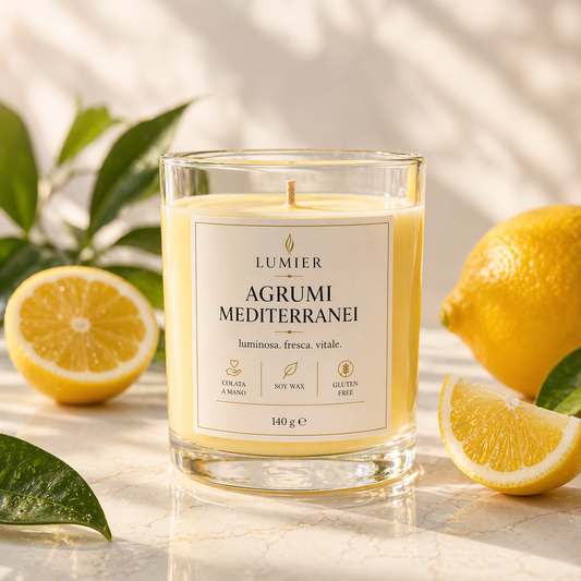 Agrumi Mediterranei – Candela Profumata agli Agrumi | LUMIER