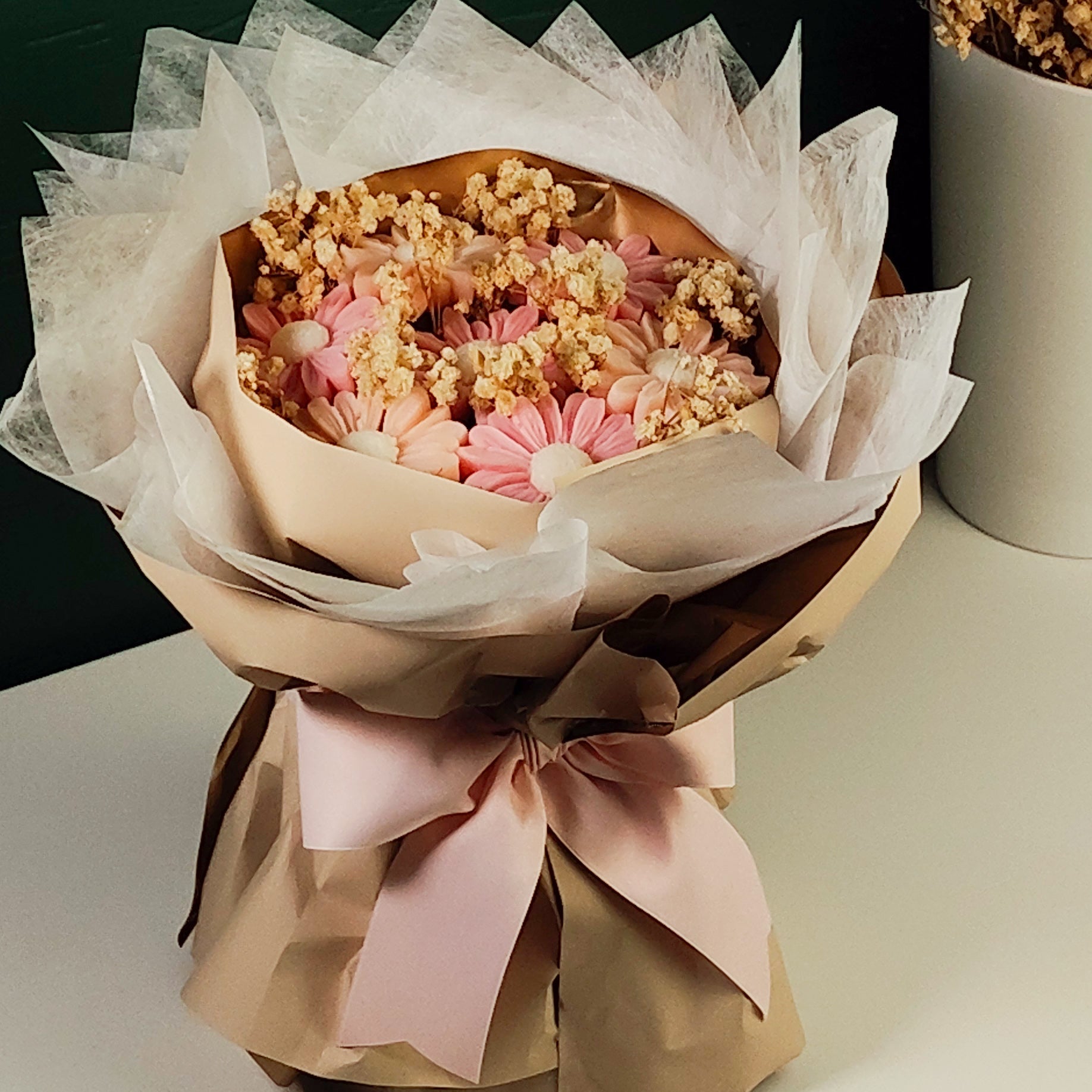bouquet idea regalo donna in cera naturale profumata - LUMIER