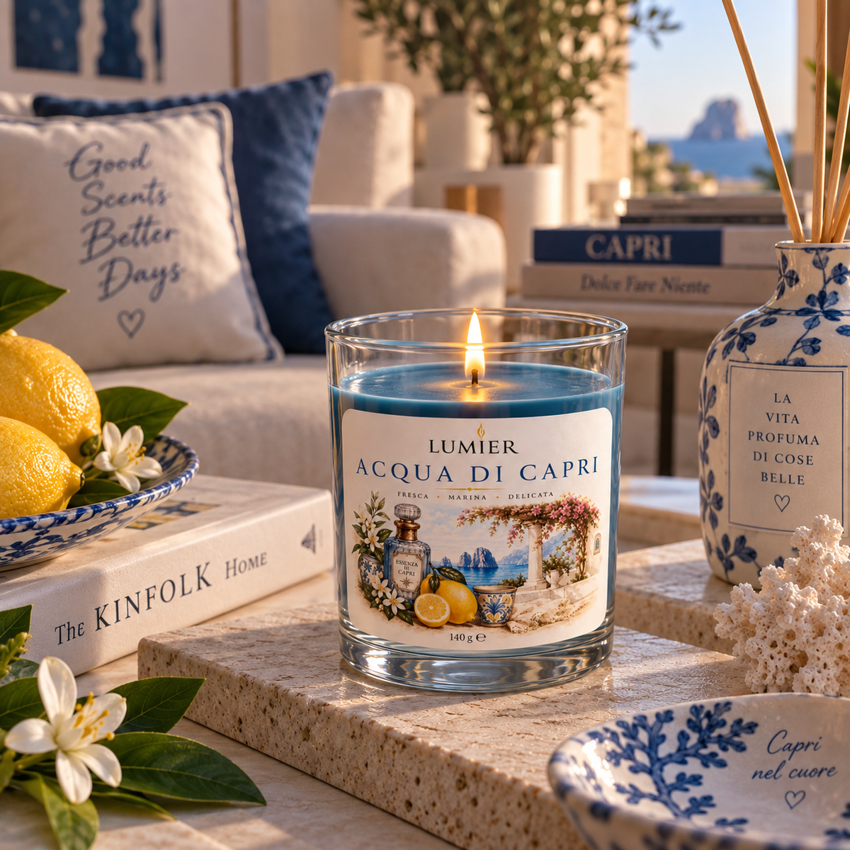 Acqua di Capri – Candela Profumata Fresca e Floreale | LUMIER