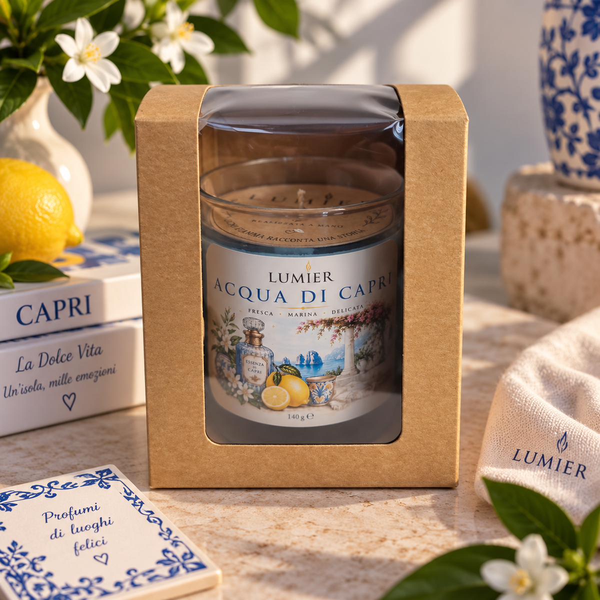 Acqua di Capri – Candela Profumata Fresca e Floreale | LUMIER