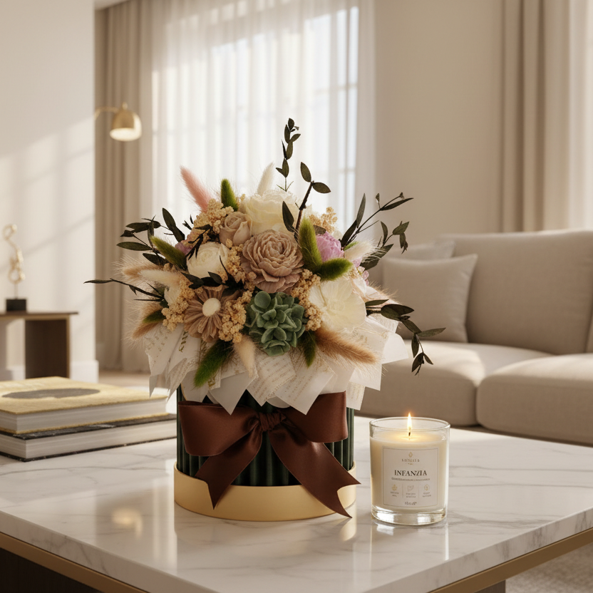 Giardino Segreto – Bouquet LUMIER in salotto elegante